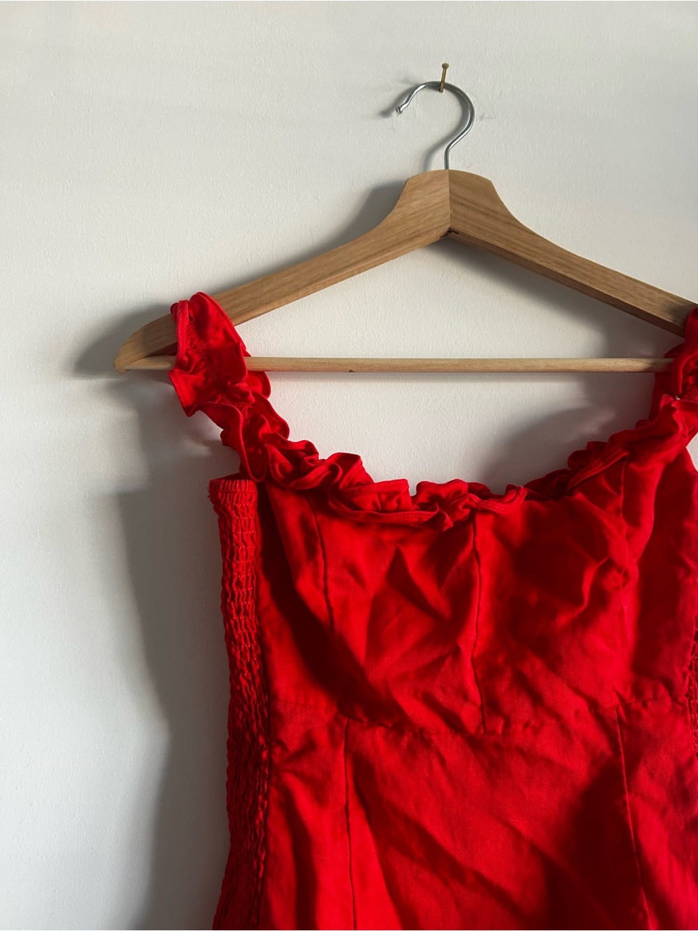 Astr Ruffle Mini Red Dress - Picture 3 of 5